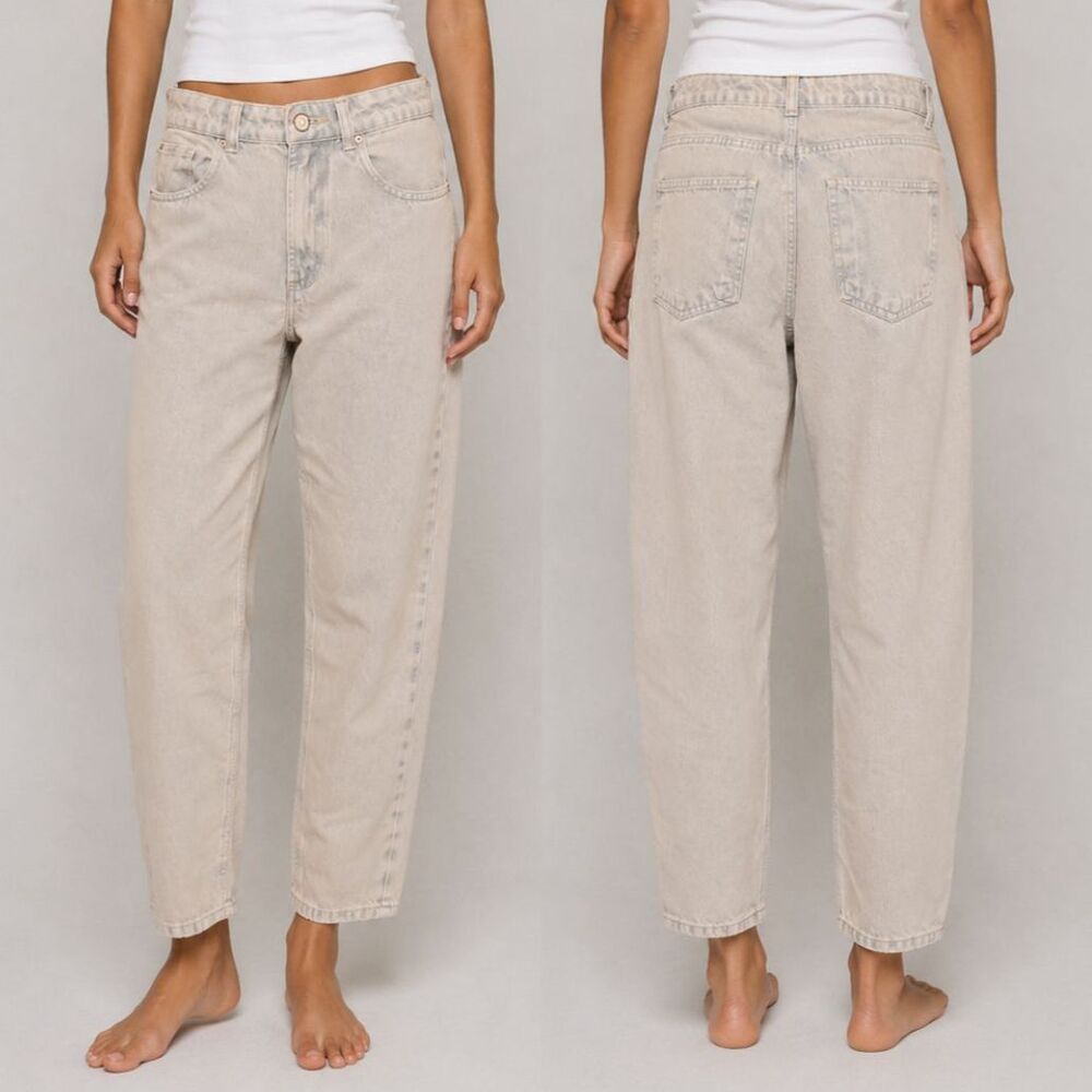 Light Beige Wash Relaxed Jeans Size Small